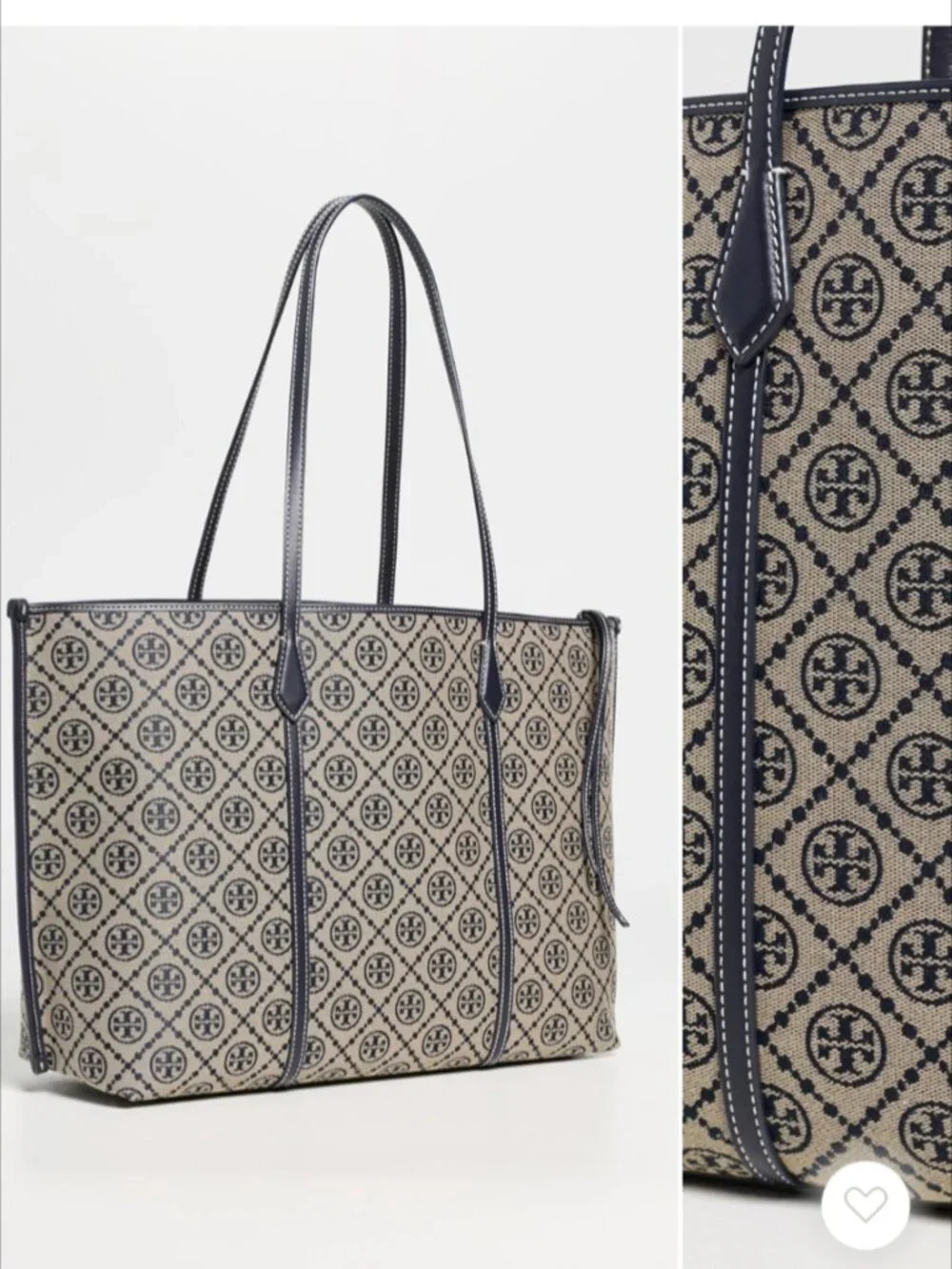 Tory Burch Perry T Monogram Tote Bag